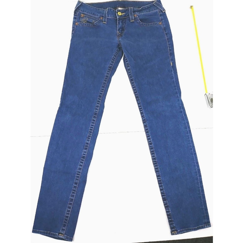 True Religion Women' Jeans 33x34 Denim M Str Leg